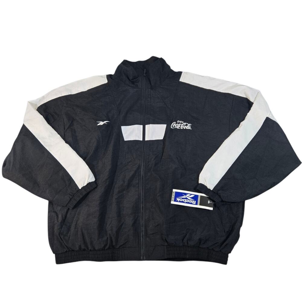 Vintage NWT NOS 90s Reebok Coca-Cola HBCU CIAA Basketball Windbreaker Jacket XXL